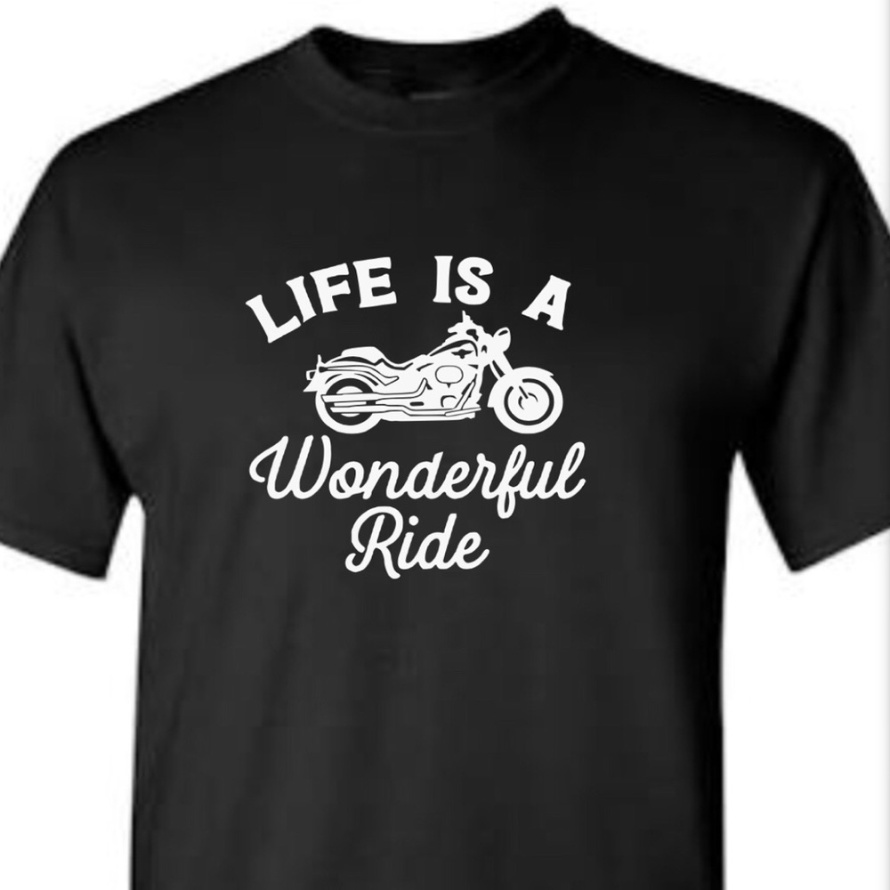 Life is a wonderful ride bike shirt